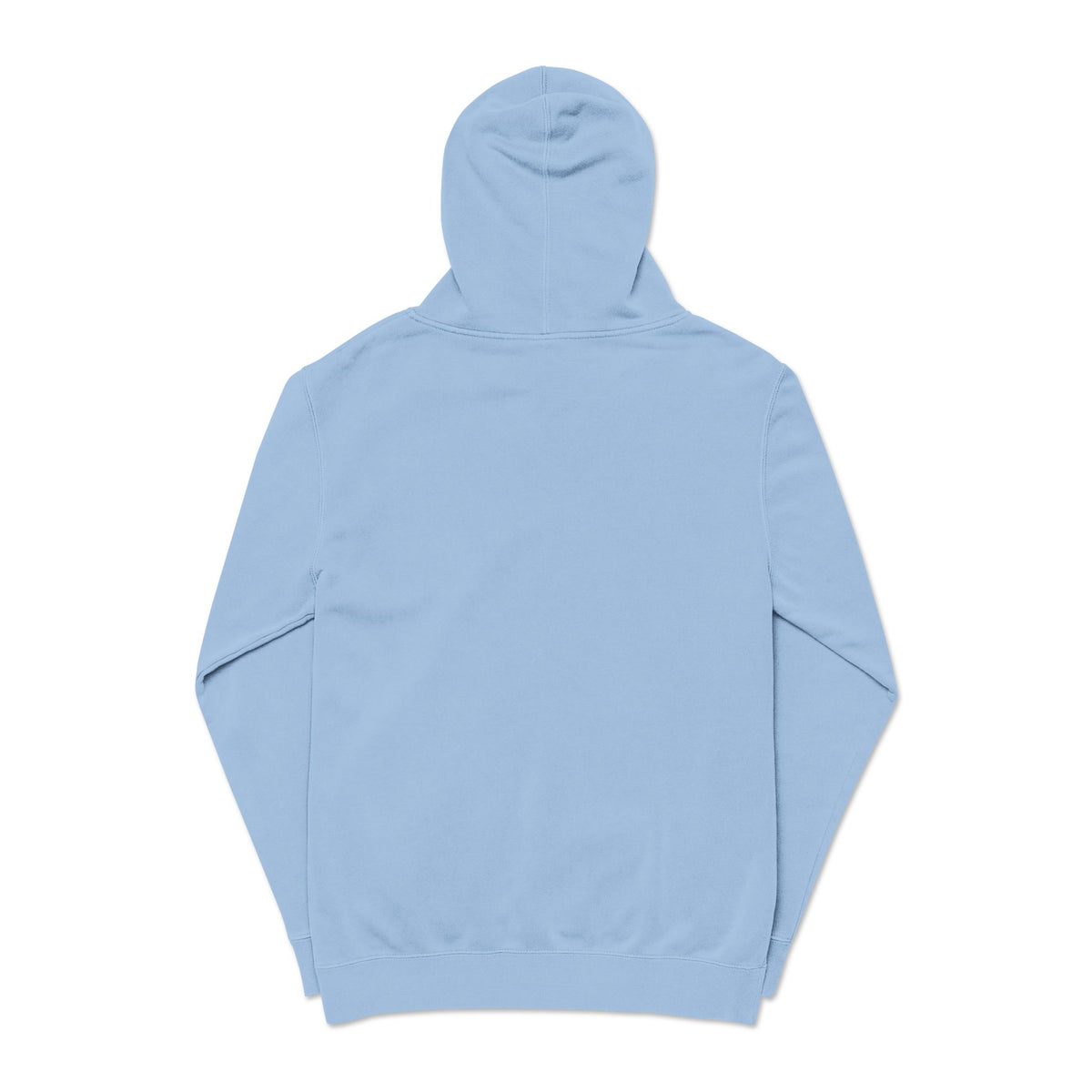 Cozy Unisex Pigment-Dyed Hoodie with Embroidered Design