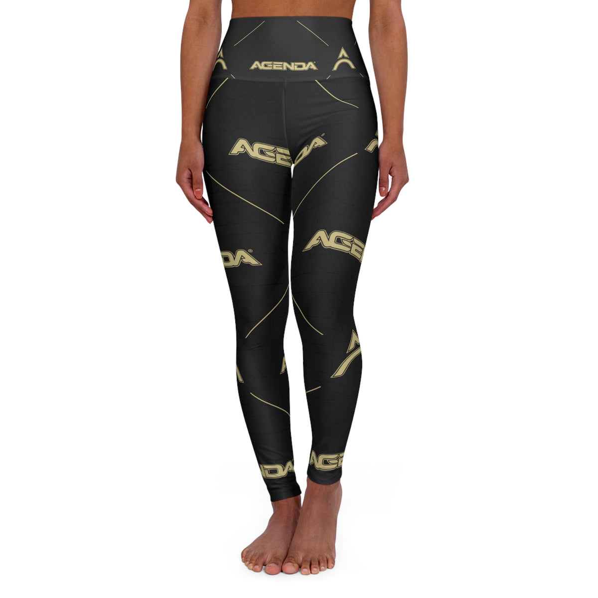 High Waisted Yoga Leggings (AOP)