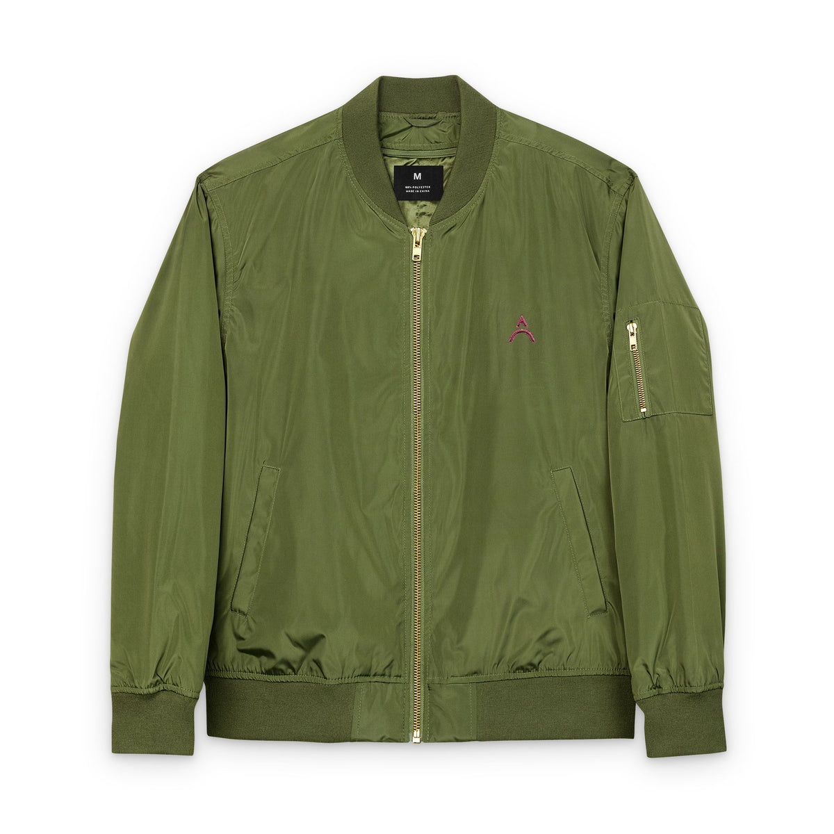 Eco-Friendly Embroidered Bomber Jacket - Stylish and Sustainable Outerwear