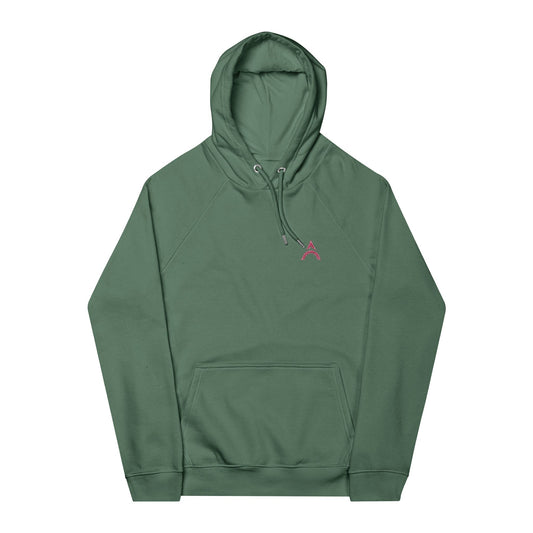 Eco-Friendly Unisex Hoodie with Minimalist Embroidery